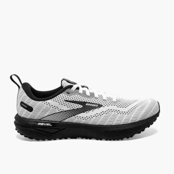 Brooks Men\'s White Black Revel 6 Track Mesh Athletic Running Shoes Size 8.5 main image 6